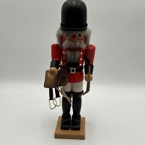 Christian Ulbricht Nutcracker Toy Soldier with Saddle and Riding Crop EUC